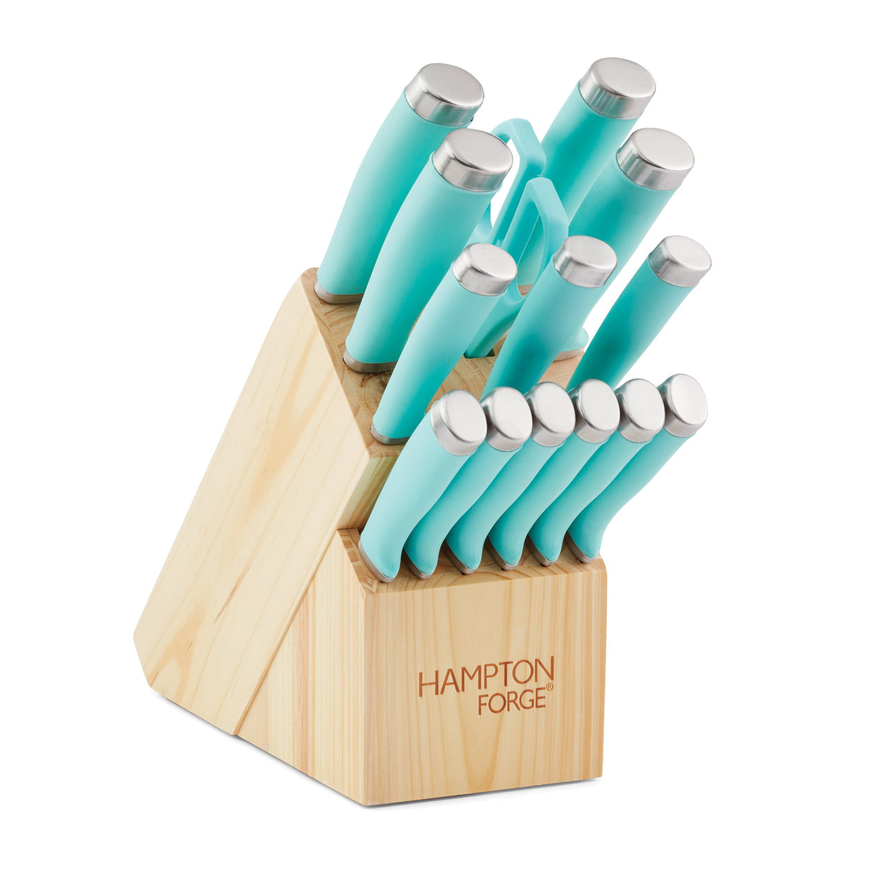 cambridge silversmiths Epicure True Aqua 15 Pc Block Set