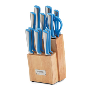 Orion Blue 14-Piece Cutlery Block Set