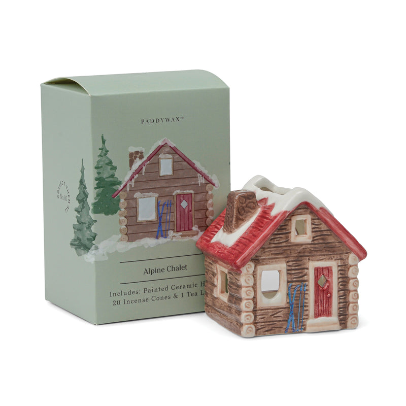 DTOC ALPINE CHALET  INCENSE & TEA LIGHT HOLDER