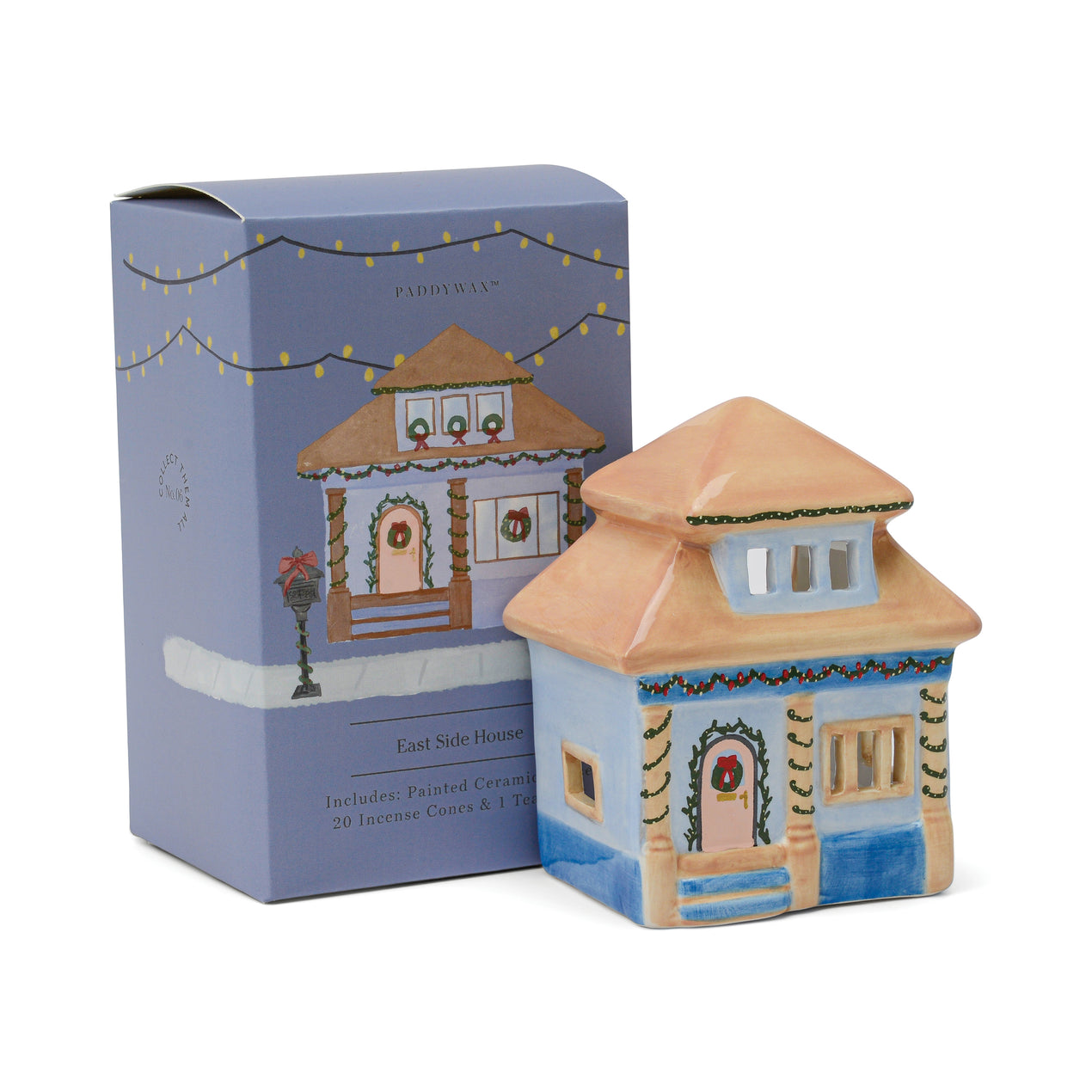 DTOC EAST SIDE HOUSE INCENSE & TEA LIGHT HOLDER
