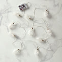 White Pinecone Led String Lights