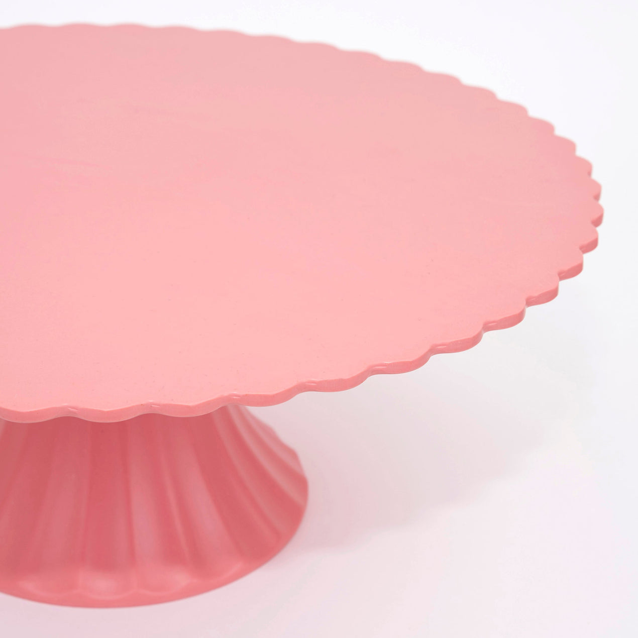 Bamboo Cake Stand, Pink, Large