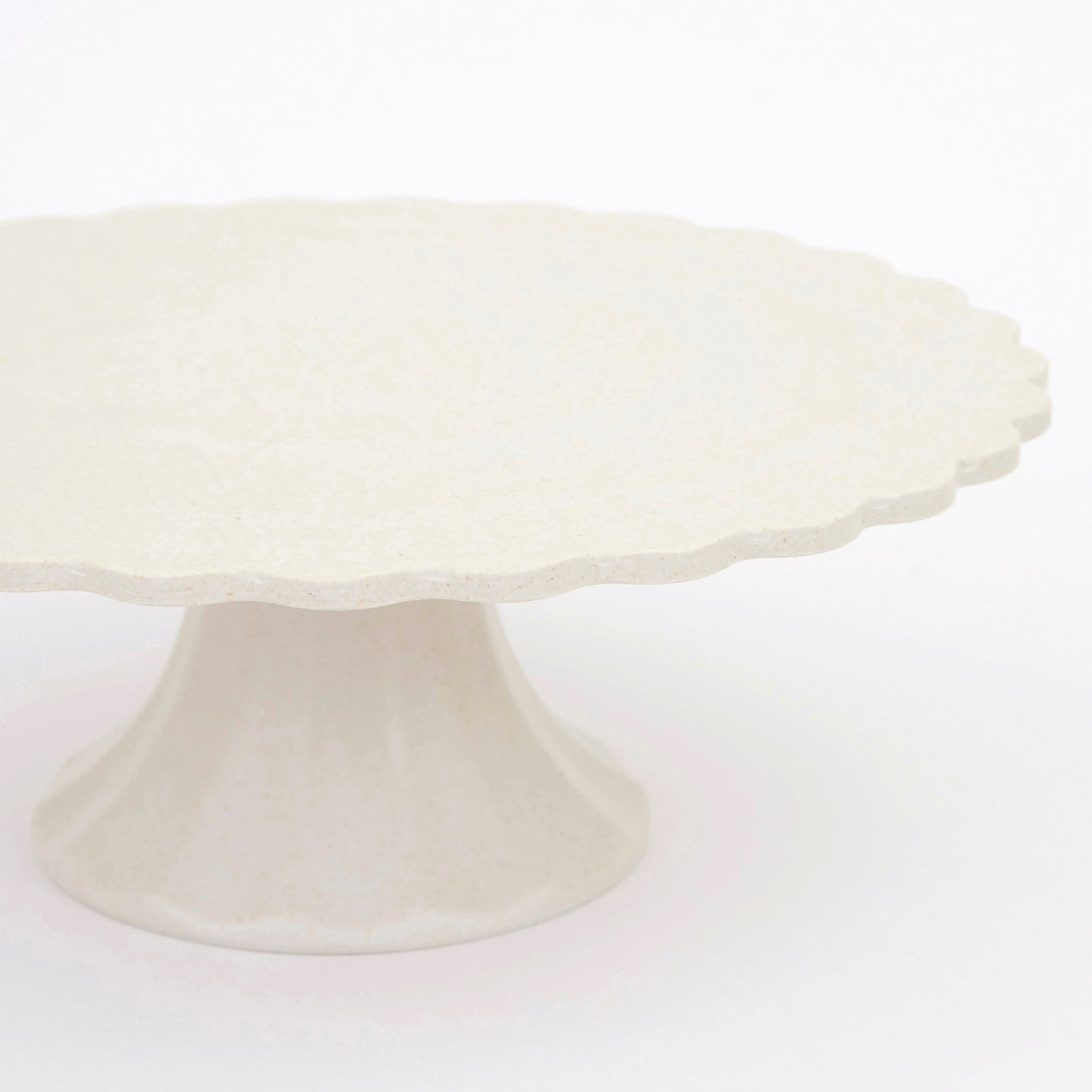 Bamboo Cake Stand, Cream, Small