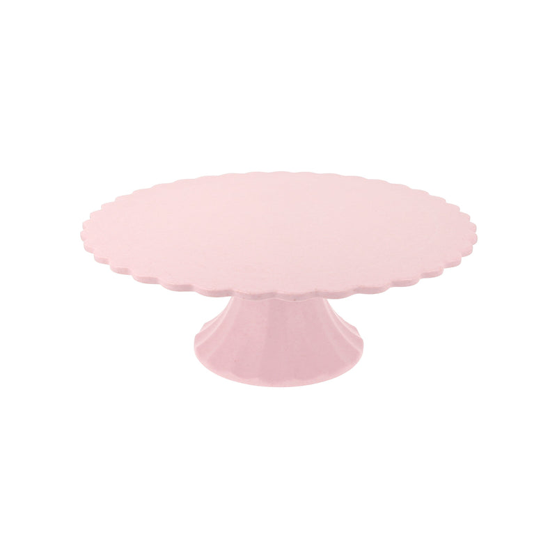 Bamboo Cake Stand, Pink, Medium