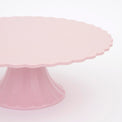 Bamboo Pink Medium Cake Stand