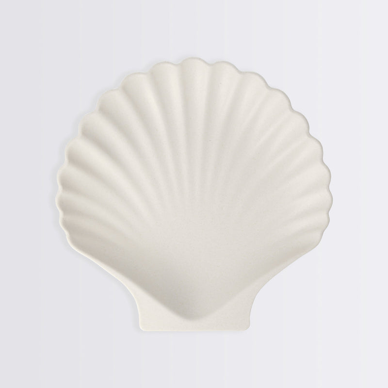 Bamboo Shell Plates, Natural, Set Of 6