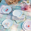 Bamboo Shell Plates, Natural, Set Of 6