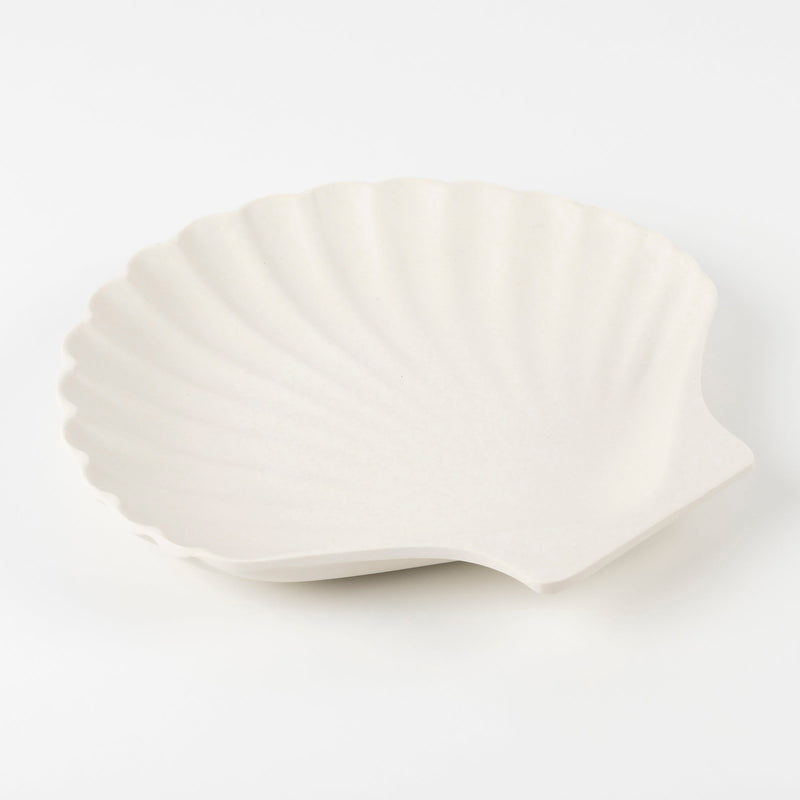 Bamboo Shell Plates, Natural, Set Of 6