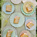Floral Bamboo Large Plates, Assorted Set Of 6