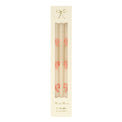 Pink Bow Taper Candles, 2 pc Set