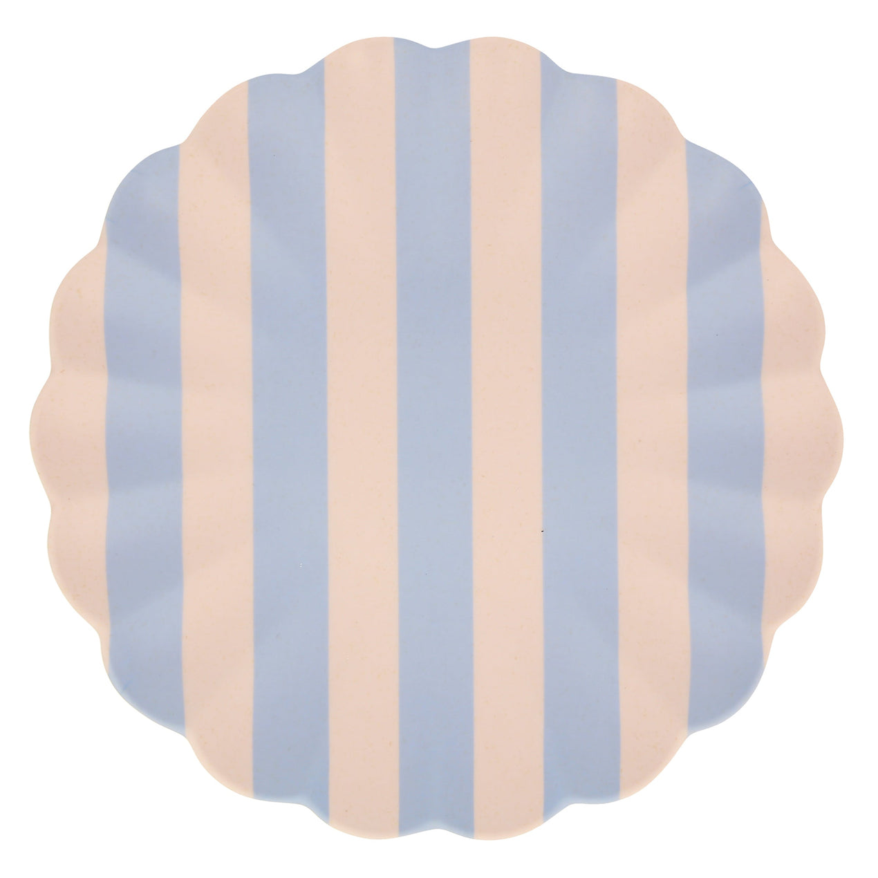 Stripey Bamboo Large Plates, Assorted Set Of 6