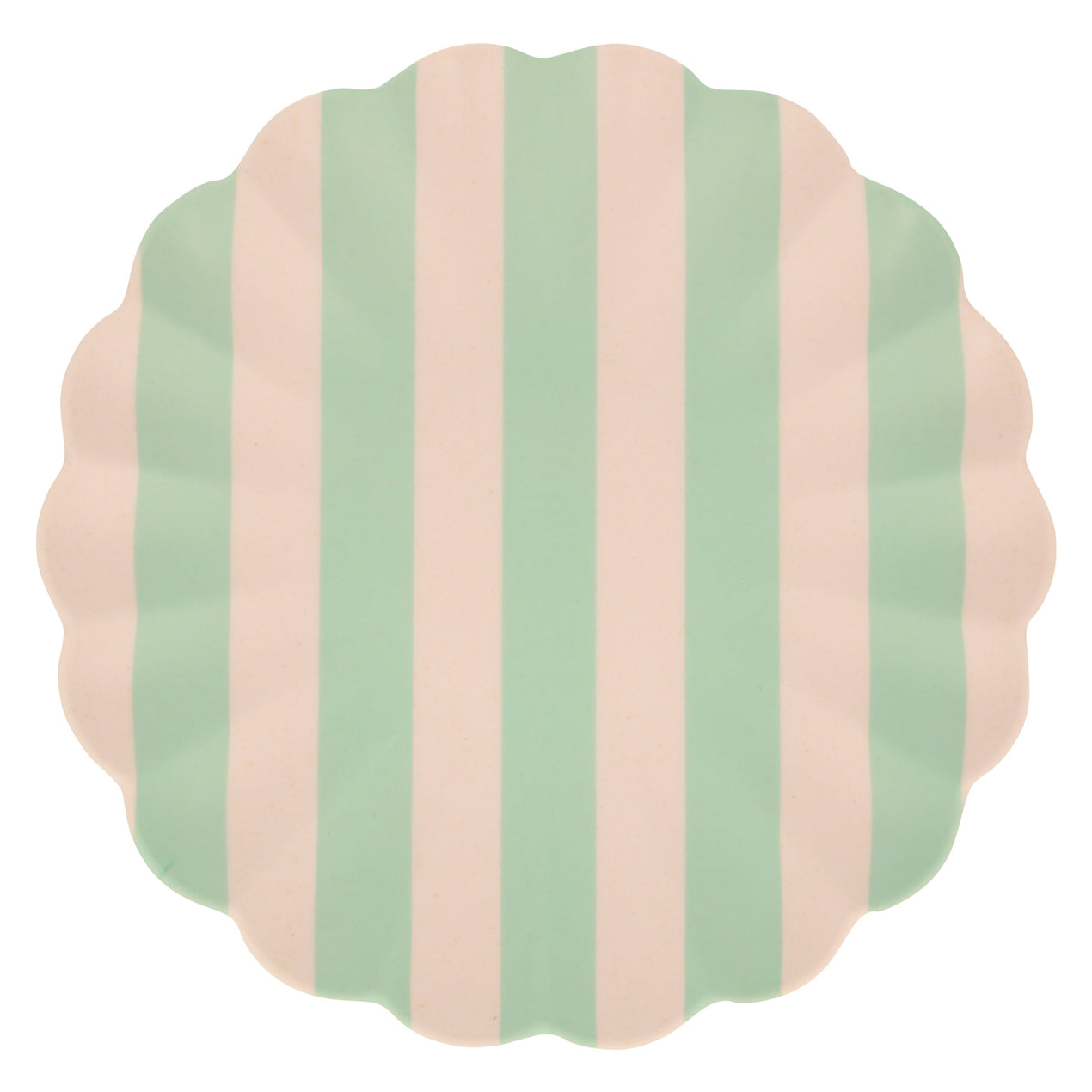 Stripey Bamboo Large Plates, Assorted Set Of 6