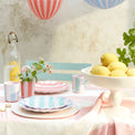 Stripey Assorted Bamboo Small Plates, Set of 6