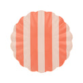 Stripey Bamboo Small Plates, Assorted Set Of 6