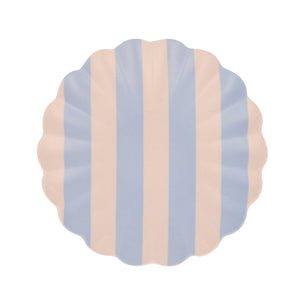 Stripey Assorted Bamboo Small Plates, Set of 6