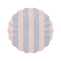 Stripey Bamboo Small Plates, Assorted Set Of 6