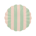 Stripey Bamboo Small Plates, Assorted Set Of 6