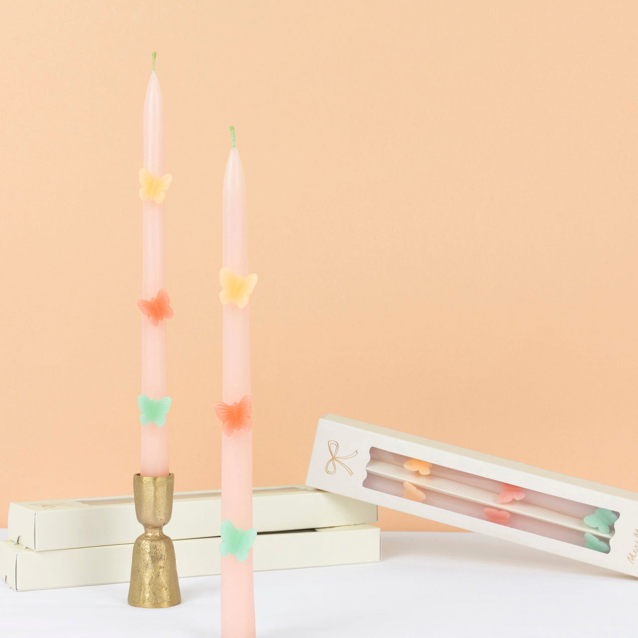 Butterfly Taper Candles, 2 pc Set