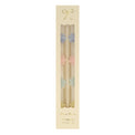 Pastel Flowers Taper Candles, 2 pc Set