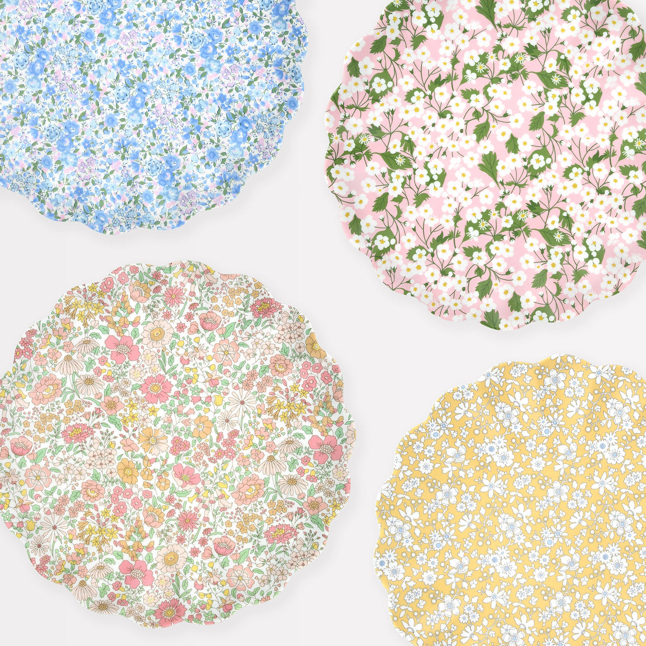 Meri Meri X Liberty Floral Melamine Large Plates, Assorted S