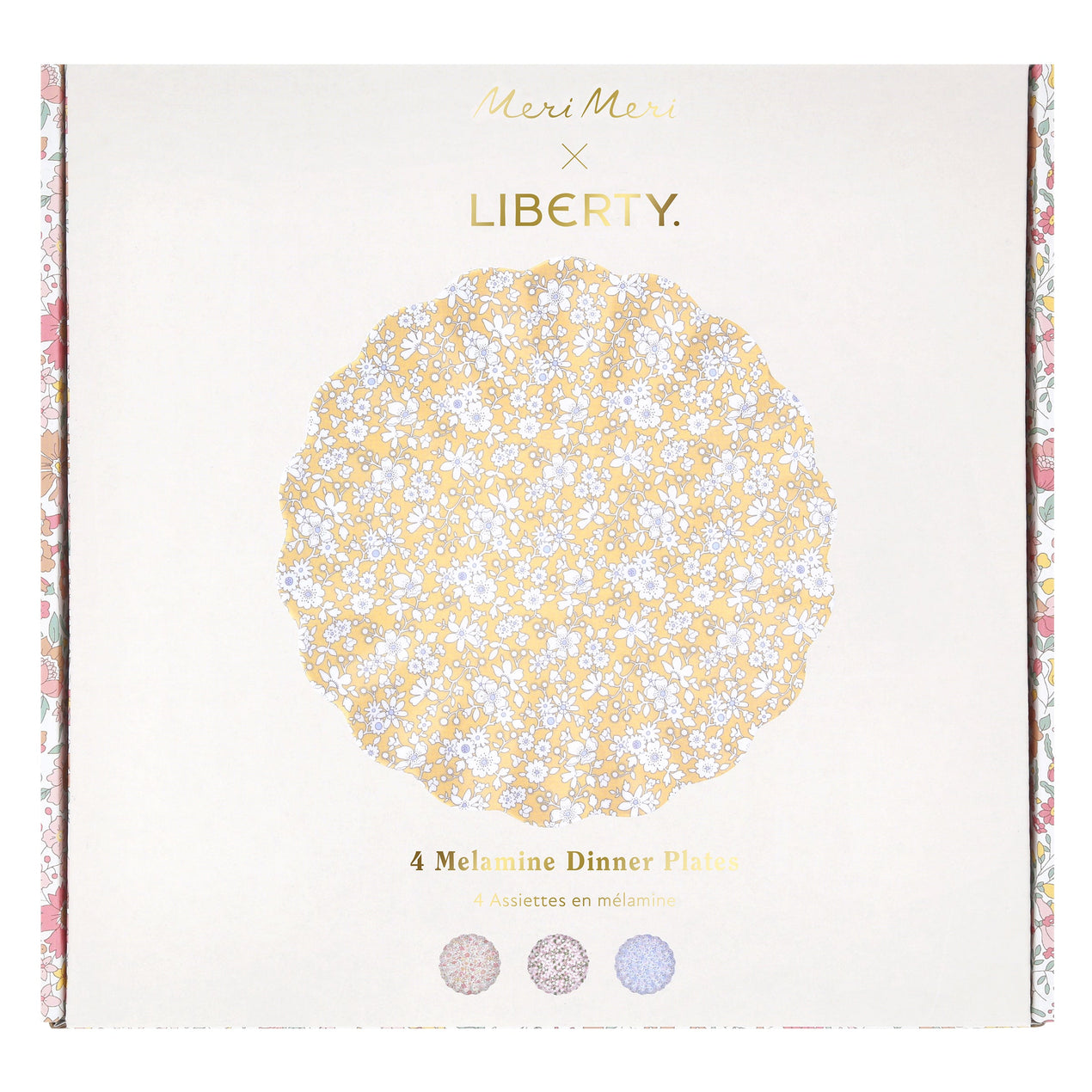 Meri Meri X Liberty Floral Melamine Large Plates, Assorted S