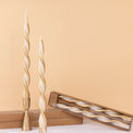 DTOC GOLD STRIPE TWIST CANDLES