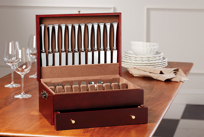 Reed & Barton Andover Pearl 65ピースセット Palmer 65 Piece Flatware Set – Lenox Corporation