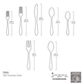 Delia Mirror 72 Piece Flatware Set
