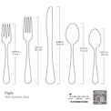 Flight Gold Satin 20 Piece Flatware Set