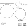 LX Collective Black 12-Piece Dinnerware Set