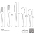 Moda Gold Satin 20 Piece Flatware Set