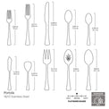 Portola 65-Piece Flatware Set, Service for 12 with Serving Set