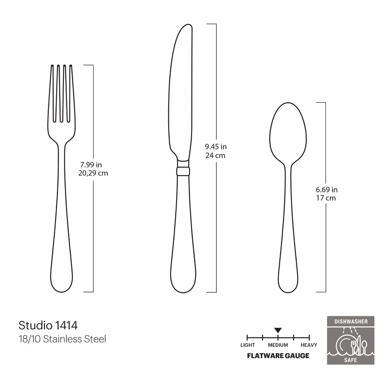 Studio 1414 Mirror 24 Piece Flatware Set