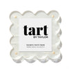 Mini Pearl White Scalloped Acrylic Photo Frame