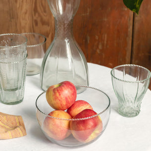 Ruffle Bell Glass Carafe