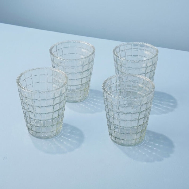 DTC RUFFLE LATTICE TUMBLER, S/4