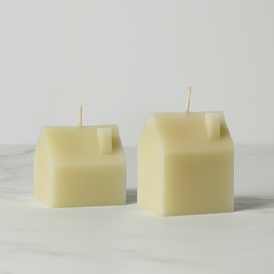 Iconic Cream Large House Candle