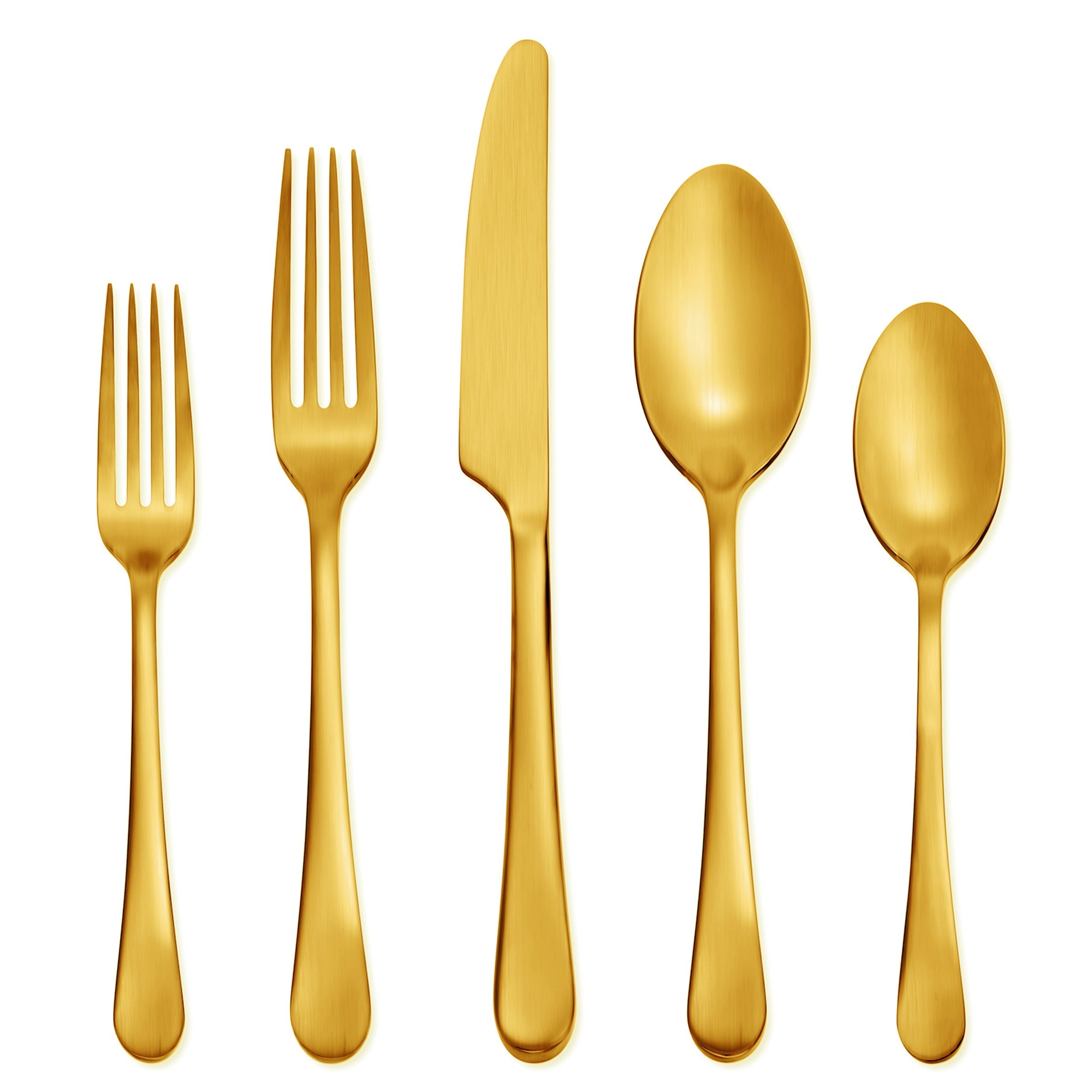 Mirabella Gold Titanium Satin 20-Piece Flatware Set – Lenox