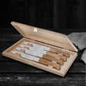 Lynden Set Of 4 Olive Wood Steak Knives