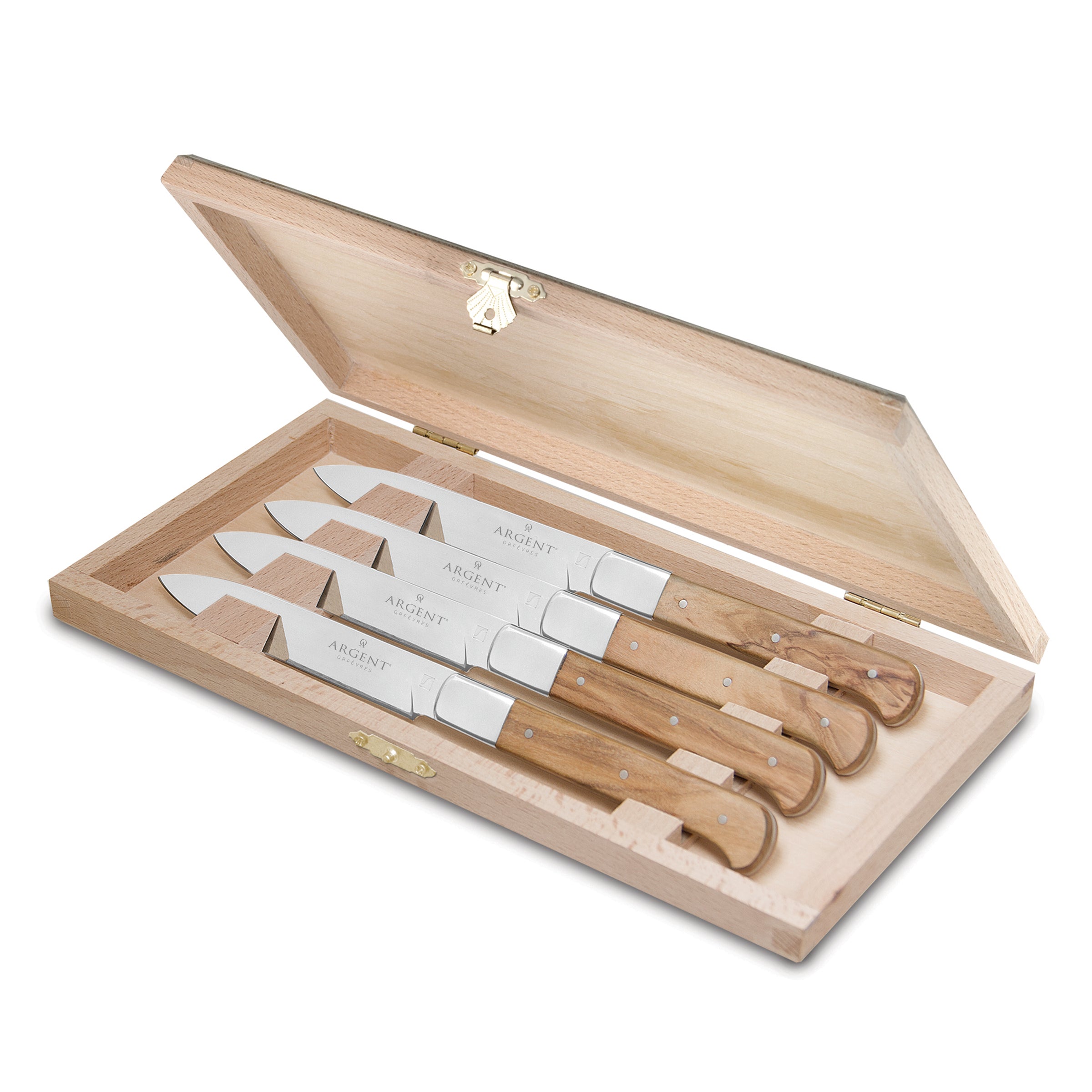 Argent Lynden Olive Wood Steak Knives, Set of 4 – Lenox Corporation
