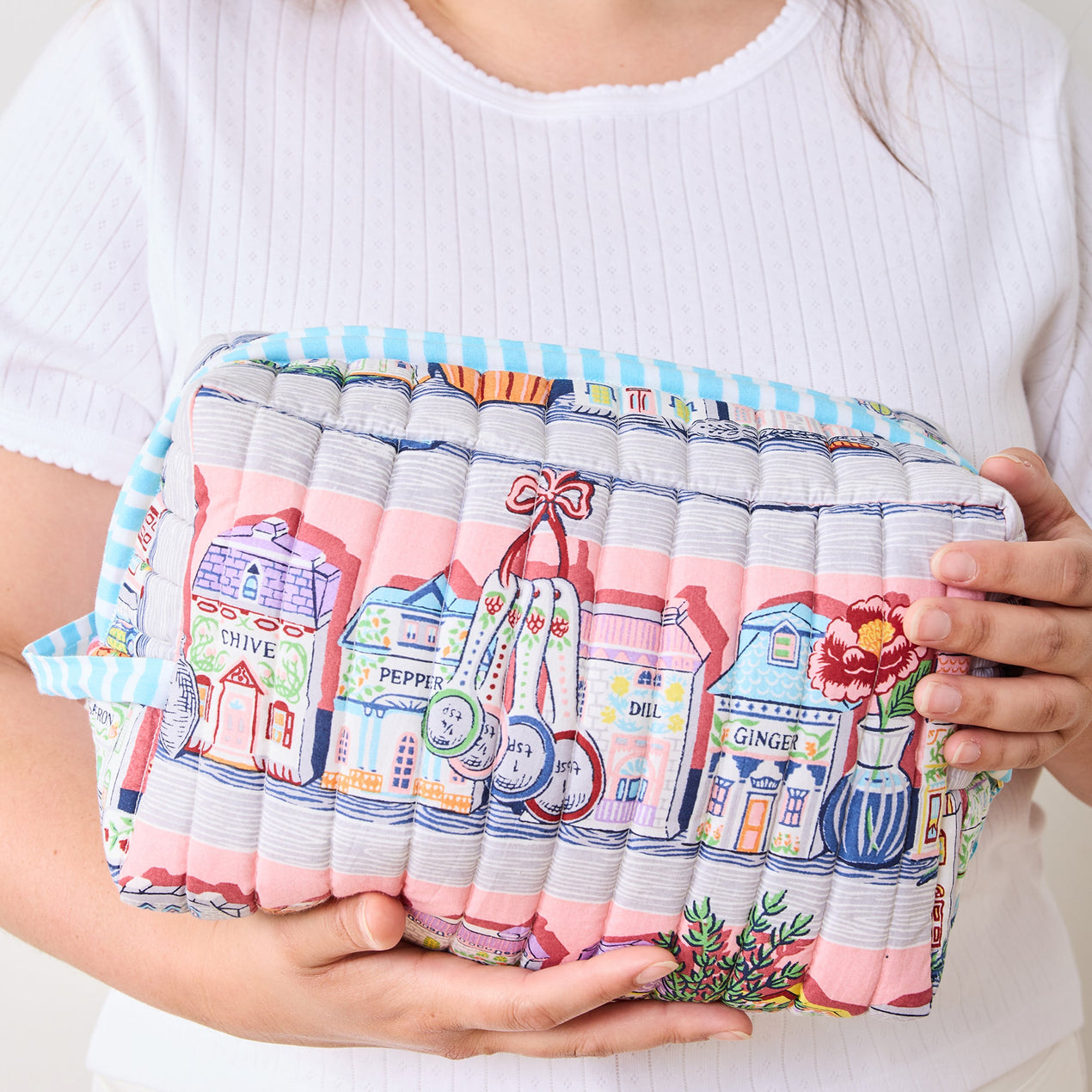 Spice Village - Xl Pouch Set Of 2 - Kitchen Pink