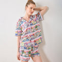 Lenox Spice Village x Printfresh Pink Kitchen Short PJ Set