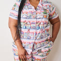 Lenox Spice Village x Printfresh Pink Kitchen Short PJ Set