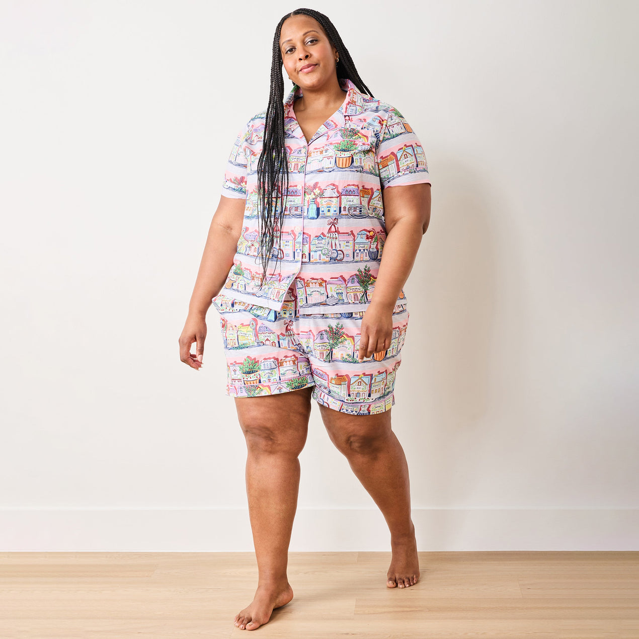 Lenox Spice Village x Printfresh Pink Kitchen Short PJ Set – Lenox