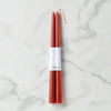 Dipped Clay 12" Taper Candle, Set of 2