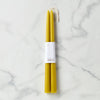 Dipped Citrine 12" Taper Candle, Set of 2