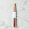 Dipped Greige 12" Taper Candle, Set of 2