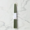 Dipped Moss 12" Taper Candle, Set of 2