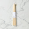 Dipped Parchment 12" Taper Candle, Set of 2