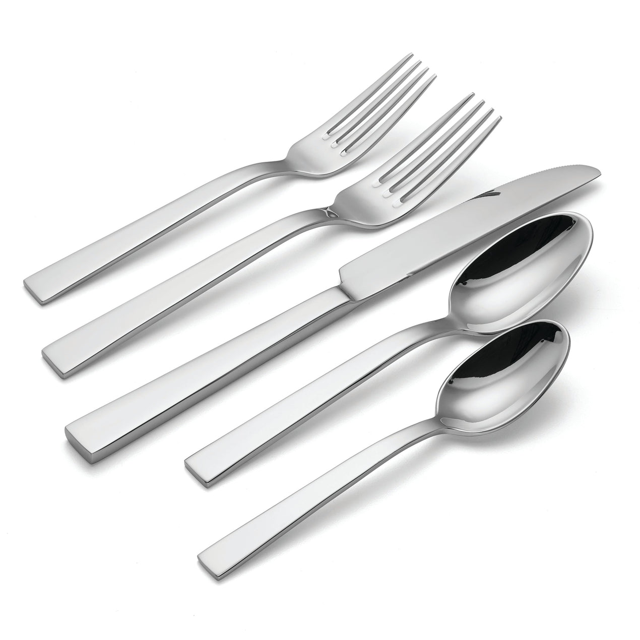 Aero 5 Piece Fine Flatware Place Setting, Service For 1